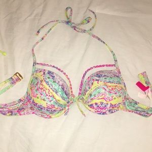 Strappy push-up bikini top